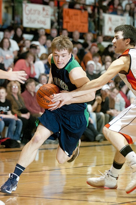 <p>Patrick Cote/Daily Inter Lake during the crosstown basketball
game at Flathead High School Thursday night. Thursday, Feb., 2,
2012 in Kalispell, Mont.</p>