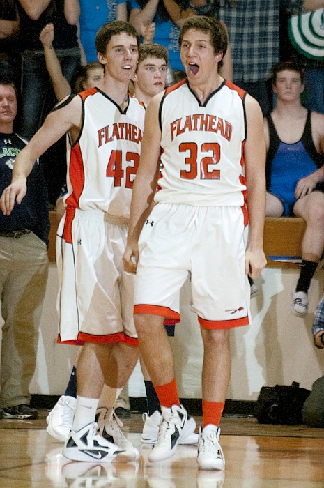 <p>Patrick Cote/Daily Inter Lake during the crosstown basketball
game at Flathead High School Thursday night. Thursday, Feb., 2,
2012 in Kalispell, Mont.</p>