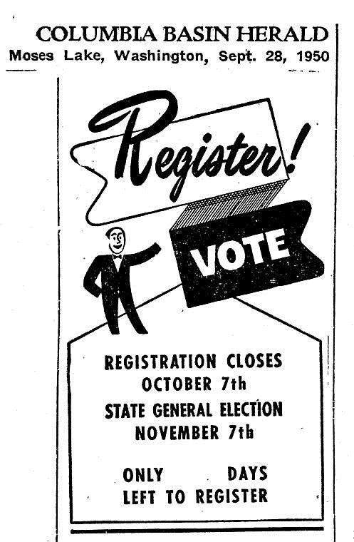 Citizens wishing to vote in the Nov. 7th election have until Oct. 7th to register. But how many days are left to register? Someone forgot to enter the number of days, so we will never know.