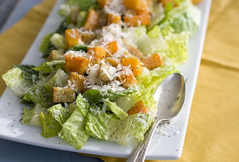 &lt;p&gt;In this Jan. 24, 2012 photo, a plate of butternut Caesar salad with Romaine lettuce and roasted cubes of butternut squash, is shown. (AP Photo/Matthew Mead)&lt;/p&gt;