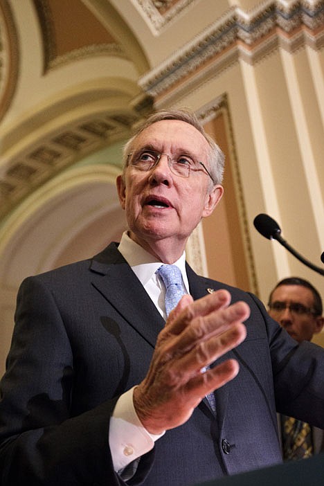 &lt;p&gt;FILE - In this Jan. 31, 2012 file photo, Senate Majority Leader Harry Reid, D-Nev. speaks on Capitol hill in Washington. Republicans are looking to deny illegal immigrants the child tax credit, and refund checks as one way to help pay for extending the Social Security tax cut another 10 months. (AP Photo/J. Scott Applewhite, File)&lt;/p&gt;