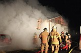 Shop catches fire in Moses Lake