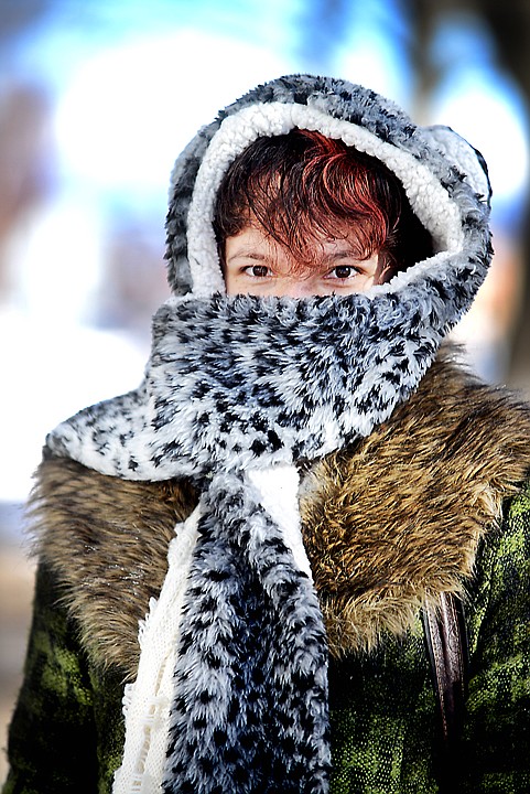 &lt;p&gt;Shawna Fiedor pauses for a portrait in the cold as she makes her way through downtown Kalispell on Wednesday.&lt;/p&gt;