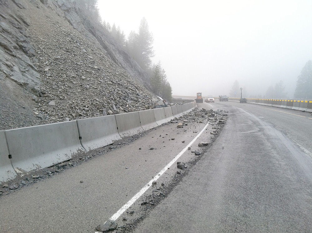 &lt;p&gt;A portion of Interstate 90 west of St. Regis was shut down over the weekend after a rock slide.&lt;/p&gt;