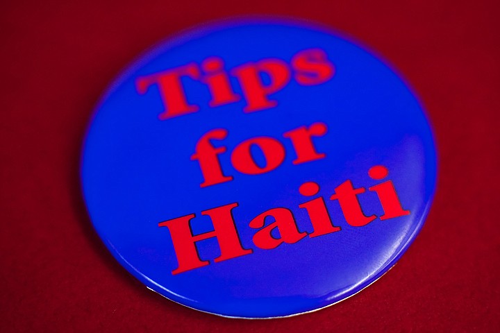 &lt;p&gt;Servers at area restaurants who are wearing this button Saturday will be participating in a pledge drive where a portion of their tips will be donated to relief efforts in Haiti.&lt;/p&gt;