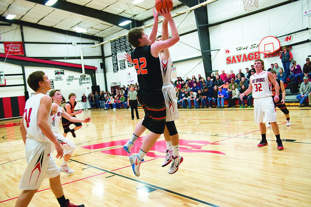 &lt;p&gt;Aaron Baker takes a shot against the Hot Springs Savage Heat.&lt;/p&gt;