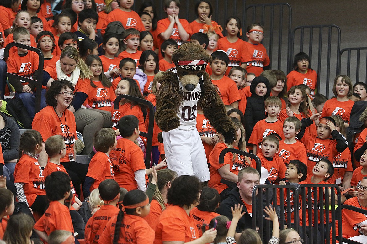 &lt;p&gt;Monte visits with Pablo elementary students during the pep assembly last week.&lt;/p&gt;