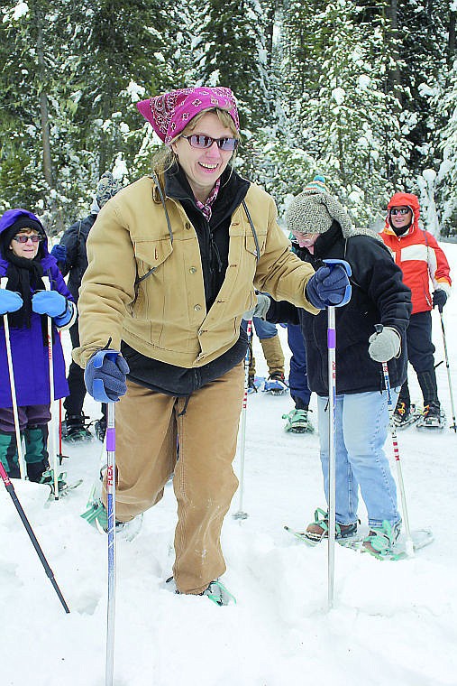 &lt;p&gt;Danice Thorne of Trout Creek takes her first step atop the wall of snow separating road from wilderness.&#160;&lt;/p&gt;