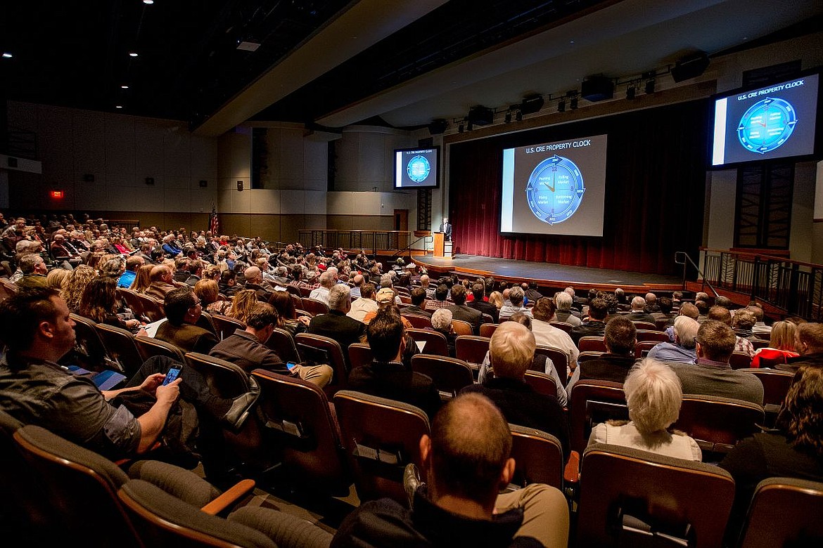 &lt;p&gt;JAKE PARRISH/Press Commercial Specialist for Coldwell Banker Commercial Realty Rob Kannapien talks on Thursday at the Coldwell Banker 9th annual commercial forum Salvation Army Kroc Center about investing in today's world.&lt;/p&gt;