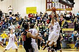 Moses Lake boys basketball split games