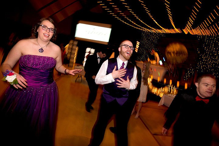 &lt;p&gt;JAKE PARRISH/Press Abbey Waterdown and her prom date Steven Kirsebom wild out on the dance floor at the Night to Shine prom on Friday, Feb. 12, 2016 at Real Life Ministries in Post Falls. Sponsored by the Tim Tebow Foundation, Night to Shine prom is an annual dance for people with physical and mental disabilities, and is held in hundreds of locations throughout the county.&lt;/p&gt;