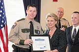 Chad McGary receives Officer of the Year award