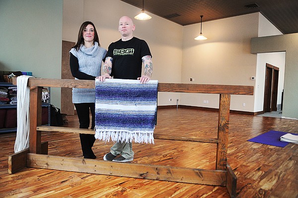 &lt;p&gt;Kisa and Travis Davison in the new yoga room on Friday morning,
February 10. There are still some finishing touches that need to be
made, but classes have already begun in the new space.&lt;/p&gt;