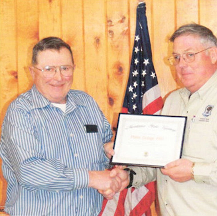 &lt;p&gt;Fred Cavill accepts the award from State Master Scott Nicholson.&lt;/p&gt;