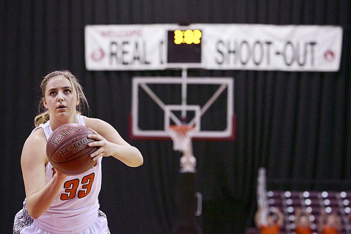 &lt;p&gt;JEROME A. POLLOS/Press Hallie Gennett from Post Falls High takes aim for her shot from the line.&lt;/p&gt;