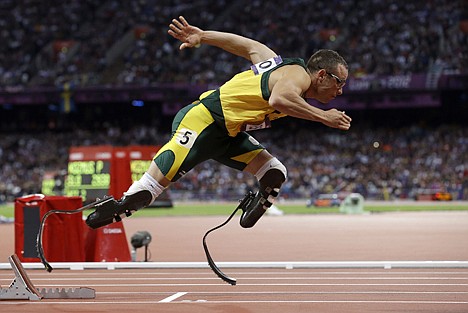 &lt;p&gt;In this Aug. 5, 2012, photo, South Africa's Oscar Pistorius starts in the men's 400-meter semifinal during the athletics in the Olympic Stadium at the 2012 Summer Olympics in London. Paralympic superstar Oscar Pistorius was charged Thursday, Feb. 14, 2013, with the murder of his girlfriend who was shot inside his home in South Africa.&lt;/p&gt;