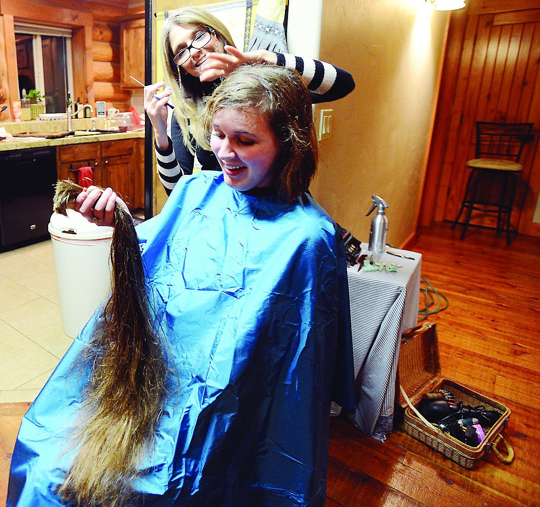 &lt;p class=&quot;p1&quot;&gt;&lt;strong&gt;Marea Kotila&lt;/strong&gt; has a shocked look on her face as she holds her 29-inch ponytail during her first hair cut on Feb. 6. She will be donating the 5 pounds, 3 ounces of hair to Pantene Beautiful Lengths, which provides free wigs to cancer patients.&lt;/p&gt;