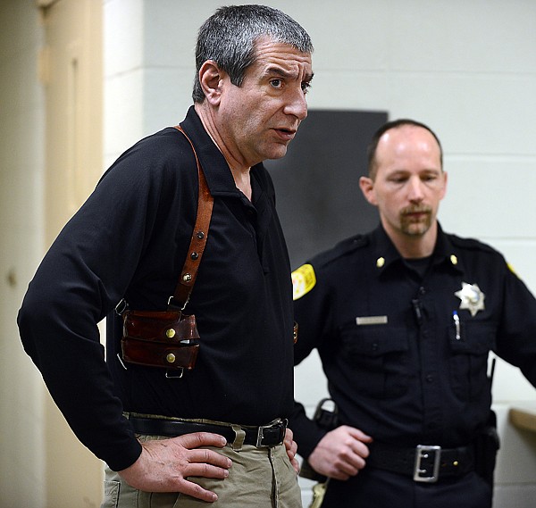 &lt;p&gt;FLATHEAD COUNTY SHERIFF Chuck Curry and Detention Commander Bill Smith speak about the challenges at the Flathead County Detention Center during a walkthrough on Feb. 5.&lt;/p&gt;