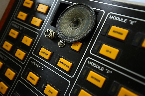 &lt;p&gt;Detail of the antiquated second floor door control panel with its jerry-rigged speaker. (Brenda Ahearn/Daily Inter Lake)&lt;/p&gt;