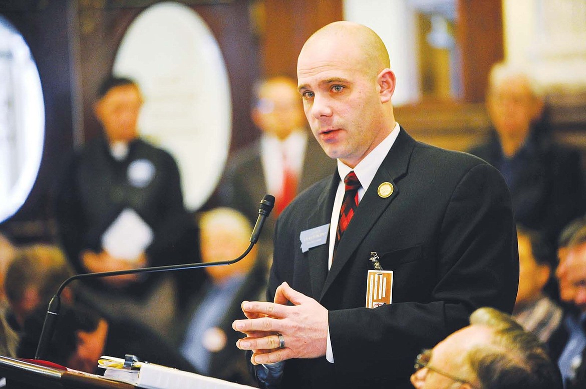 &lt;p&gt;&lt;strong&gt;State Sen. Chas Vincent&lt;/strong&gt;, R-Libby, talks about Senate Bill 262 &#151; the tribal water compact &#151; before the Senate Judiciary Committee at the State Capitol in Helena on Monday. (AP photo)&lt;/p&gt;