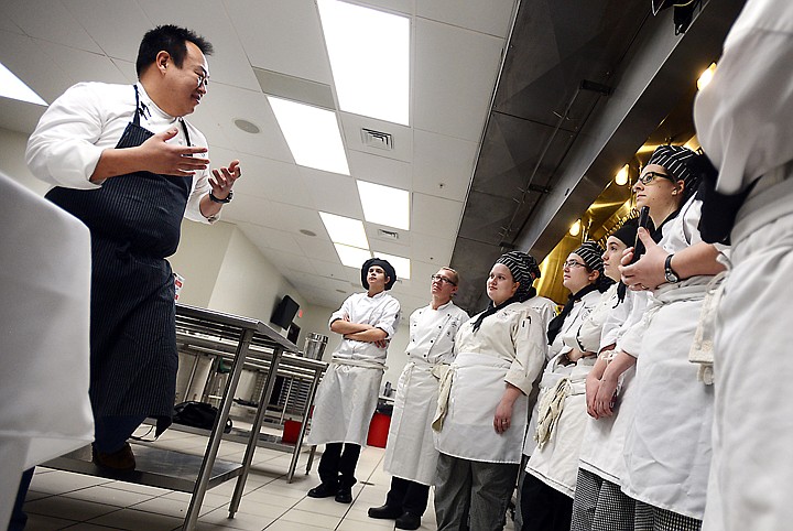 &lt;p&gt;Chef Nai Kang Kuan talking with students of the Culinary Institute of Montana at Flathead Valley Community College on Friday, February 14. (Brenda Ahearn/Daily Inter Lake)&lt;/p&gt;