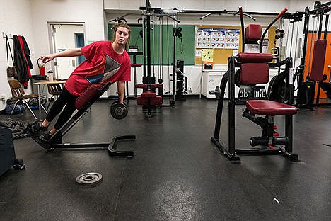 &lt;p&gt;Hanna Belt, 18, works out in the weight room in Winton Hall at North Idaho College on Tuesday. The college&#146;s board of trustees will hear a proposal for an estimated $7.7 million recreation center tonight. The 33,000-square-foot building would include a gymnasium, climbing wall, weight area, and would be funded through student fees and staff memberships.&lt;/p&gt;