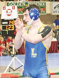 &lt;p&gt;Skyler Higareda competes at the state wrestling tourney in Billings.&lt;/p&gt;