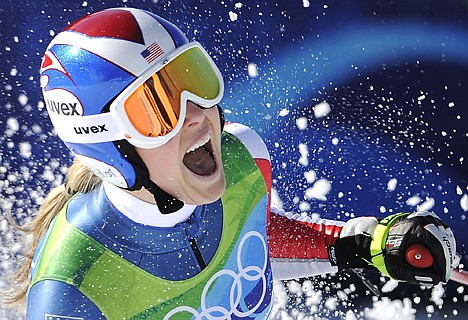 &lt;p&gt;American downhill skier Lindsey Vonn celebrates after completing her gold-medal winning run at the Vancouver Olympics in Whistler, British Columbia, on Wednesday.&lt;/p&gt;