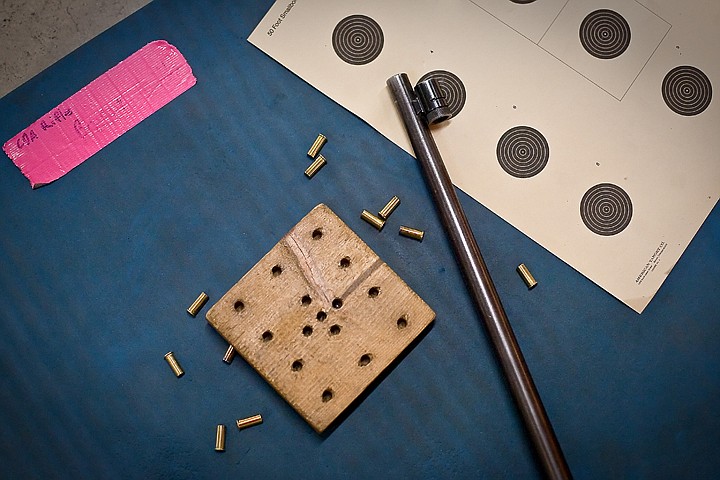 &lt;p&gt;Members of the junior rifle team fire bolt-action .22s from three positions -- kneeling, standing and laying down. They shoot for best out of 100. Only the top four scores register for the competition.&lt;/p&gt;