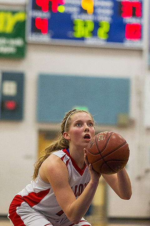 &lt;p&gt;Madi Schoening, of Sandpoint, shoots a free throw in the fourth quarter against Kuna.&lt;/p&gt;