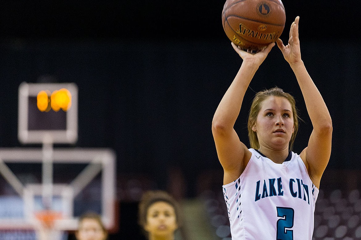 &lt;p&gt;SHAWN GUST/Press Nina Carlson shoots a free throw during the first round of the state basketball playoffs.&lt;/p&gt;