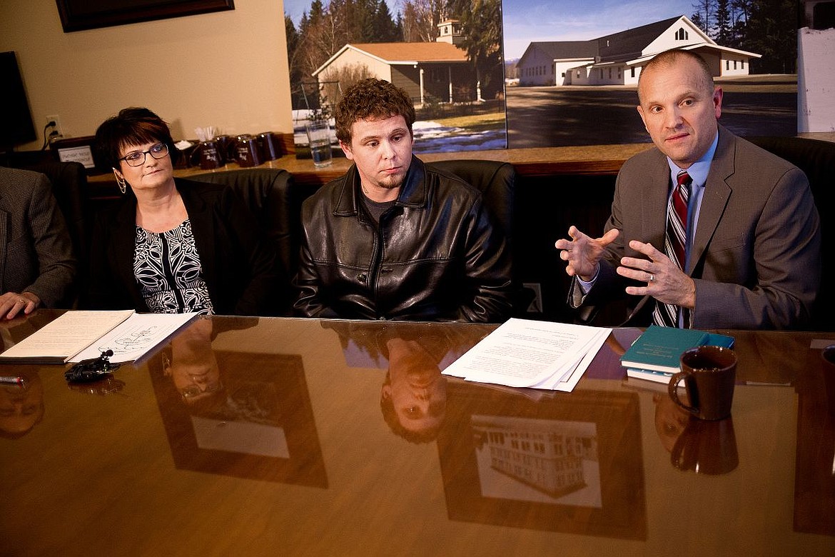 &lt;p&gt;JAKE PARRISH/Press As Starla Toews and Clayton Peaster listen, attorney Craig Vernon, right, explains at a press conference on Thursday how Peaster was sexually abused when he was a child by Peaster's father and how how no protection was given to Peaster after he informed leaders of his local Mennonite Church of his abuse. &quot;It seems as if coming forward and reporting abuse [to the church] is more damaging than the abuse itself,&quot; Toews, a former member of the Mennonite Church and advocate for those who have been sexually abused in the Mennonite Church, says.&lt;/p&gt;