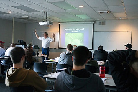 &lt;p&gt;Mark Wagar tells a frightening experience while teaching a class about overhead utility safety on Wednesday at Safety Fest in Post Falls.&lt;/p&gt;