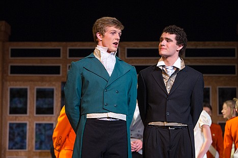 &lt;p&gt;Mr Darcy, left, played by Ben Crotinger, and Mr Bingley, played by Jag Ashtiani, converse during a ball scene in the Coeur d&#146;Alene Charter Academy&#146;s production of &#147;Pride and Prejudice&#148; which opens February, 20 at Coeur d&#146;Alene High School.&lt;/p&gt;