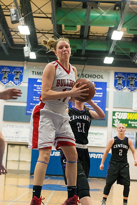 &lt;p&gt;Sandpoint&#146;s Elani Williams comes down with a rebound in the second quarter against Century High.&lt;/p&gt;