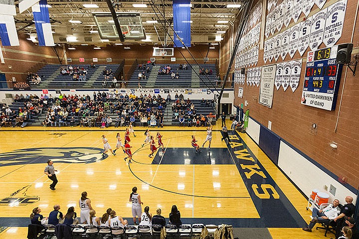 &lt;p&gt;Keelie Lawler scores two points for Timberlake in the fourth quarter against Filer High School.&lt;/p&gt;