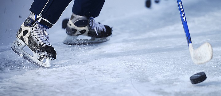 &lt;p&gt;A skater kicks up some snow as he prepares to shoot the puck from behind the goal on Friday, February 21, at the Montana Pond Hockey Classic at Foy's Lake. (Brenda Ahearn/Daily Inter Lake)&lt;/p&gt;