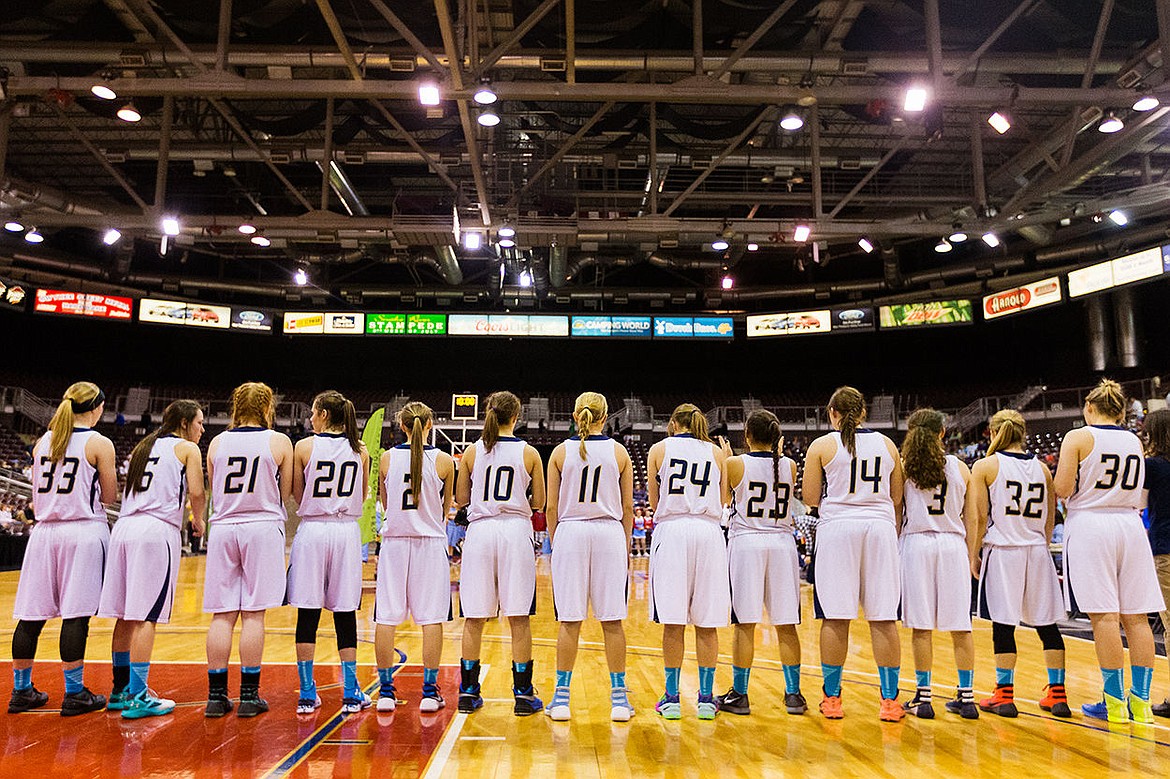 &lt;p&gt;SHAWN GUST/Press The Timberlake High girls basketball team lines up before receiving their awards following the state 3A girls basketball championship game at the Ford Idaho Center in Nampa.&lt;/p&gt;