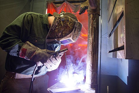 &lt;p&gt;Zack Johnson a tenth-grader from Sandpoint High School competes in the arc welding portion of the Skills USA welding competition regionals held at the North Idaho College welding facility on Friday in Coeur d'Alene.&lt;/p&gt;