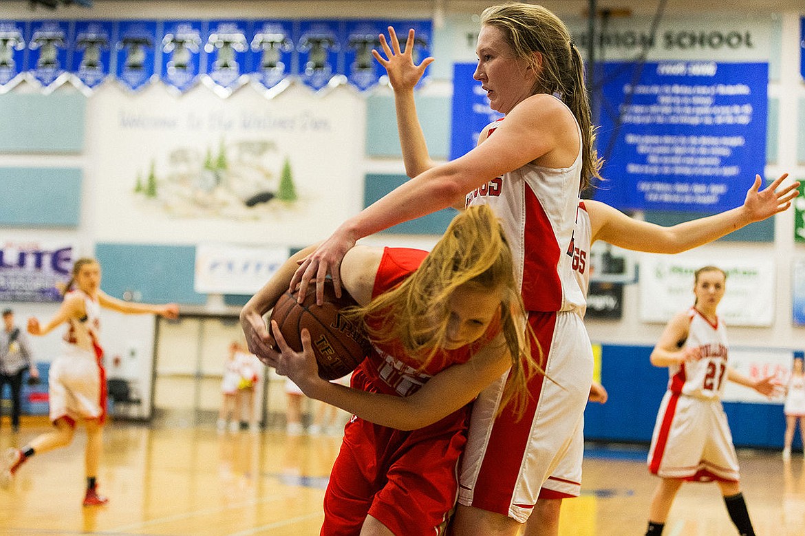 &lt;p&gt;SHAWN GUST/Press Sandpoint&#146;s Grace Kirscher is called for a foul while battling for a rebound during the second half.&lt;/p&gt;