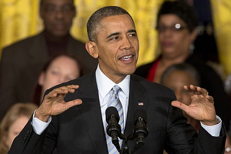 &lt;p&gt;In this Feb. 12 photo, President Barack Obama speaks in the East Room of the White House in Washington.&lt;/p&gt;