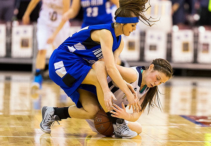 &lt;p&gt;Timberlake&#146;s Allison Kirby scraps for a loose ball with Sugar-Salem&#146;s Ciera Stoddard.&lt;/p&gt;