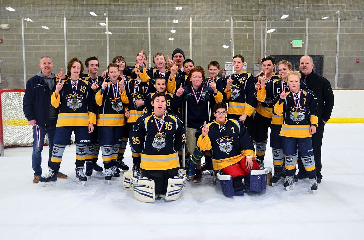 &lt;p&gt;Courtesy photo&lt;/p&gt;&lt;p&gt;The Coeur d'Alene Thunder Bantam hockey team won the state championship in the 14-and-under division last weekend at Frontier Ice Arena. In the front row from left are Jordan Douglas, Cody Mee, Alex Enegren and Zach Anderson; second row from left, Trevor Whitaker, Ethan Flaig and Pablo Frank Jr.; third row from left, Colby Putnam, Henry Flint, Logan Fraasch, Justin Kozlowski, Justice Haack and Travis Whitaker; fourth row from left, Michael Colgrove, Austyn Christian, Logan Mease and Quentin Mize; and back row from left, coaches Scott Whitaker, Mark Enegren and Kirk Douglas.&lt;/p&gt;