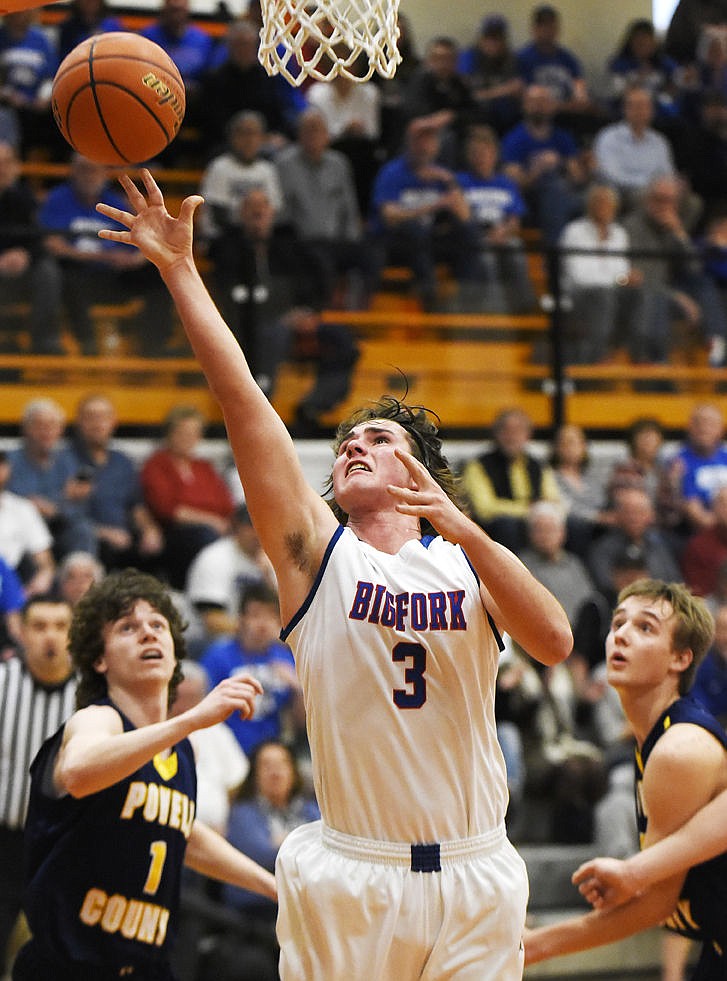 &lt;p&gt;Bigfork's Joseph Potkonjak scores after grabbing his own rebound to give the Vikings' a 38-35 lead over Deer Lodge at the 4:36 mark in the fourth quarter. The Vikings went on to win 51-42 in their opening game of the Western B Divisionals at Flathead on Thursday. (Aaric Bryan/Daily Inter Lake)&lt;/p&gt;