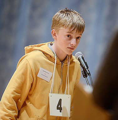 &lt;p&gt;Matthew Carroll of Fair-Mont-Egan School competes in the Flathead County Spelling Bee.&lt;/p&gt;