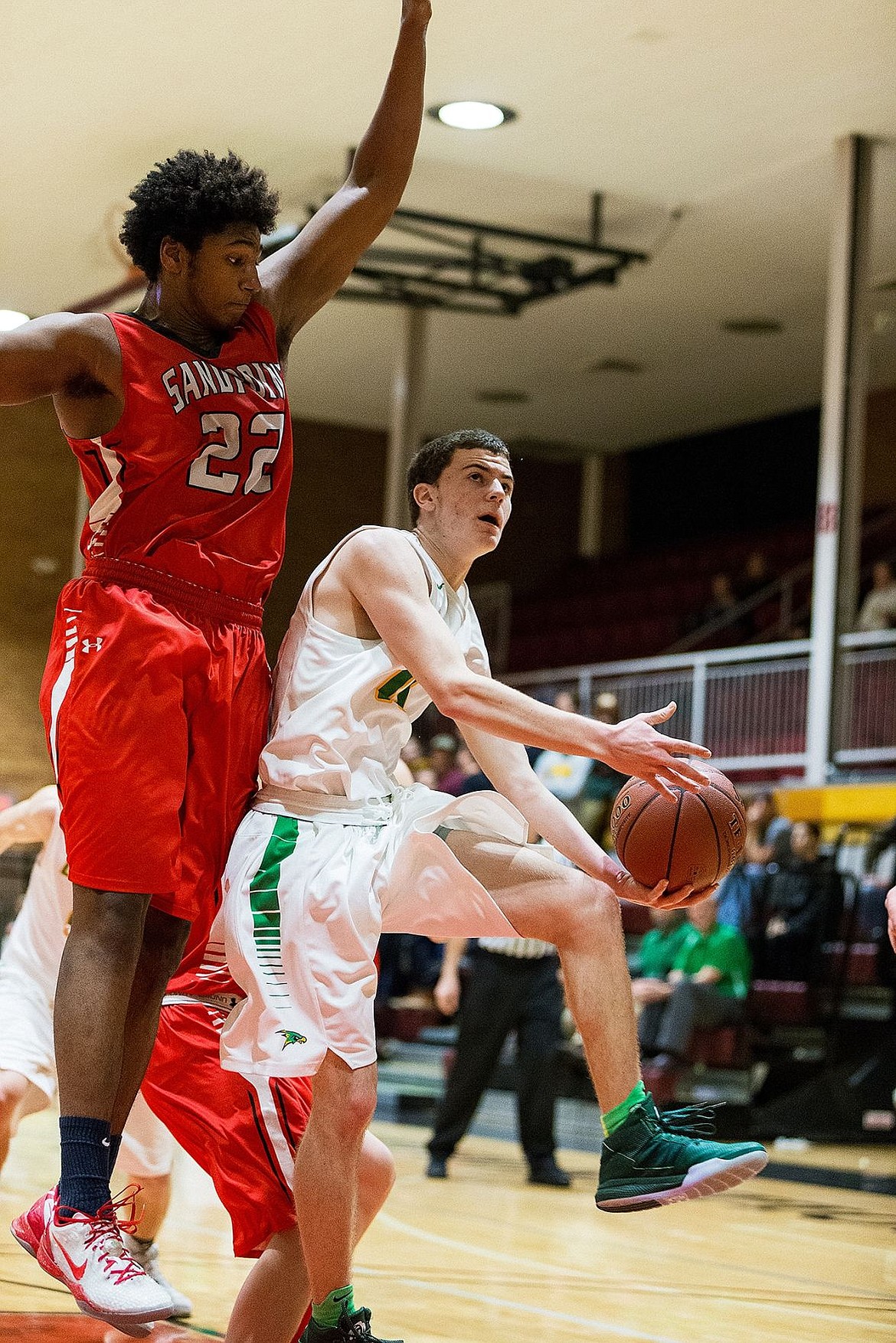 &lt;p&gt;SHAWN GUST/Press Lakeland High&#146;s Dylan Knight makes a move around Sandpoint&#146;s Carlos Collado to take a shot during the first half.&lt;/p&gt;