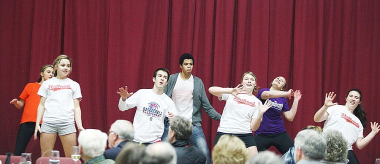 &lt;p&gt;The Flathead High School cheer squad performs a dance routine Monday night during An Evening of Fine Arts at Flathead Valley Community College.&lt;/p&gt;