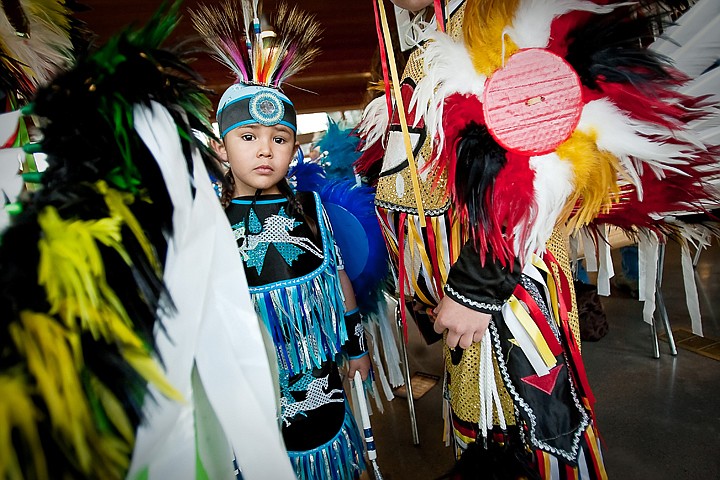 &lt;p&gt;Tsones Nomee, 4, waits to perform with the rest of the Shooting Star Dancers during the winter blessing event.&lt;/p&gt;