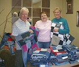 Quilts donated to cancer patients