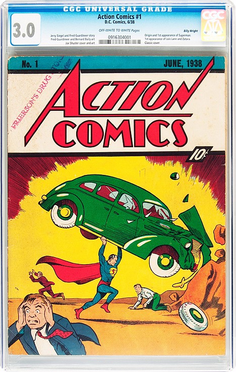 &lt;p&gt;A copy of Action Comics #1 from the Billy Wright Collection at Heritage Auctions in Dallas, Texas. On Wednesday, the collection brought $3.5 million when Heritage Auctions offered the comics at auction in New York City.&lt;/p&gt;